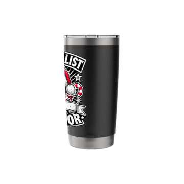Naughty List Survivor Gothic Christmas Skull Stainless Steel Insulated Tumbler