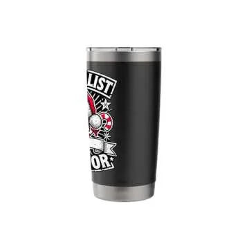 Naughty List Survivor Gothic Christmas Skull Stainless Steel Insulated Tumbler