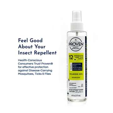 Proven Insect Repellent Spray, Keep Mosquitoes, Ticks and Flies Off, DEET Alternative Repellent, Up ...