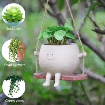 Swing Face Planter for Indoor and Outdoor Plants