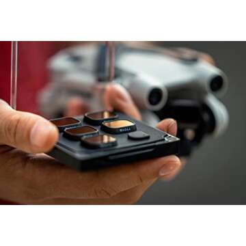 Freewell ND128, ND256, ND512, ND2000 4Pack Filters Compatible with Mini 3 Pro/Mini 3(NOT Compatible with Mini 4 Pro)