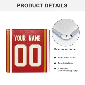 Personalized American Football Wall Decor for Sports Fans