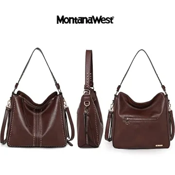 Montana West Vegan Leather Hobo Bag with Holster