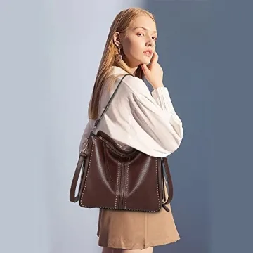 Montana West Vegan Leather Hobo Bag with Holster