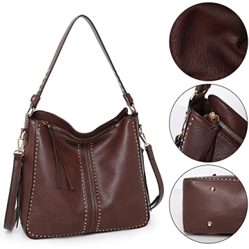 Montana West Vegan Leather Hobo Bag with Holster