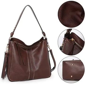 Montana West Vegan Leather Hobo Bag with Holster