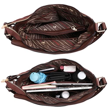 Montana West Vegan Leather Hobo Bag with Holster