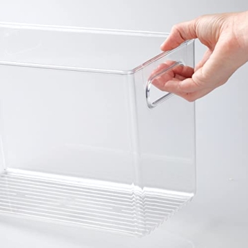 mDesign Clear Food Storage Container Bins for Easy Organization