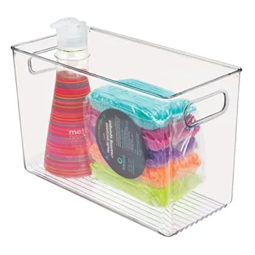 mDesign Clear Food Storage Container Bins for Easy Organization