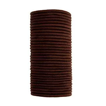 GOODY Ouchless Women's Hair Braided Elastics 4mm for Medium Hair, Brown, 32 Count (Pack of 1)