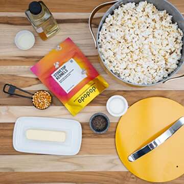 Opopop Stovetop Popcorn Kernels - Non-GMO Gourmet Popcorn Kernels, Gluten Free, Vegan, 2-11.3 Ounce Bags