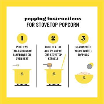 Opopop Stovetop Popcorn Kernels - Non-GMO Gourmet Popcorn Kernels, Gluten Free, Vegan, 2-11.3 Ounce Bags