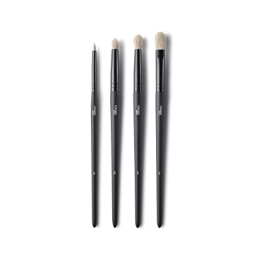 Crease Piece Classic Crease Brush Set – Professional Eyeshadow Blending Brushes for Flawless Eye M...
