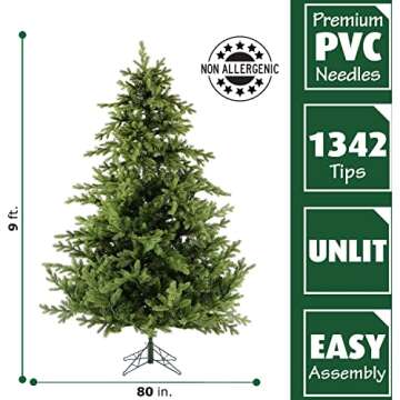 Fraser Hill Farm 9-Ft. Woodside Pine Christmas Tree