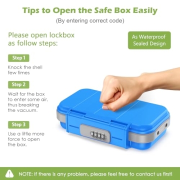 KeeKit Portable Lock Box - Waterproof Security for Travel