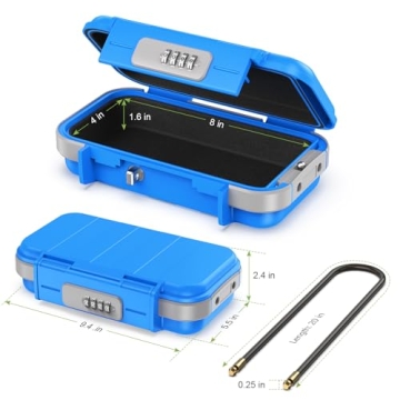 KeeKit Portable Lock Box - Waterproof Security for Travel