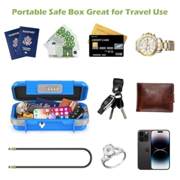 KeeKit Portable Lock Box - Waterproof Security for Travel