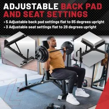 Lifeline Adjustable Weight Bench for Strength Training