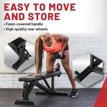 Lifeline Adjustable Weight Bench for Strength Training