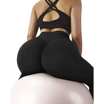 MOOSLOVER Crossover Butt Lifting Leggings for Women