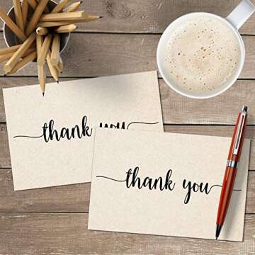 Quality Thank You Notes - 321Done 4x6 Card Set