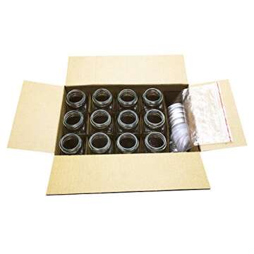 U-Pack 12 pieces of French Square Glass Spice Bottles 6 oz Spice Jars with Silver Metal Lids, Shaker Tops, and Labels by U-Pack