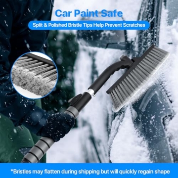 OUSHASAA 35.4" Ice Scrapers for Cars - Reliable Snow Brush