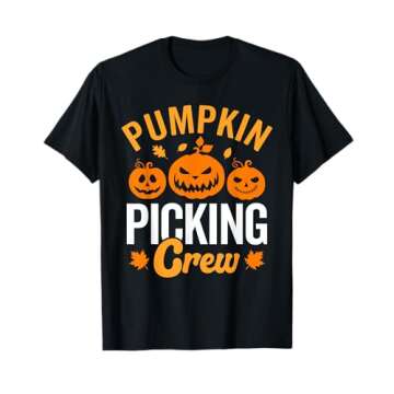 Pumpkin picking crew, family matching pumpkin patch autumn T-Shirt