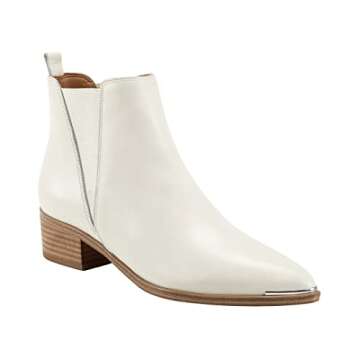 Marc Fisher LTD Yale Ivory Leather 1 8 M
