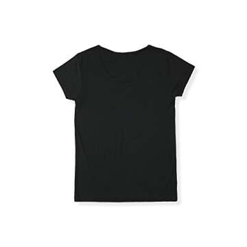 Boody Women's Scoop Top T-Shirt - Soft, Breathable, Comfortable Fabric for Everyday Wear, Large, Black