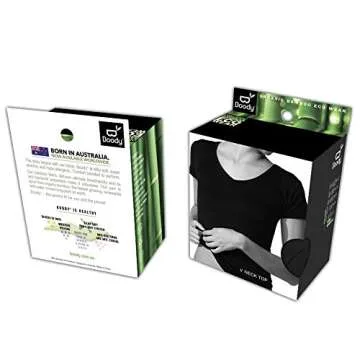 Boody Women's Scoop Top T-Shirt - Soft, Breathable, Comfortable Fabric for Everyday Wear, Large, Black