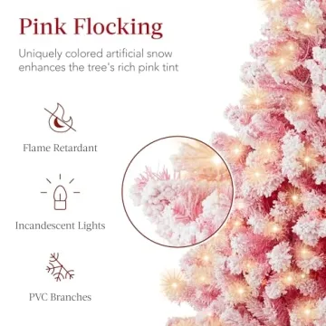 Best Choice Pink Pre-Lit Christmas Tree for Holiday Magic