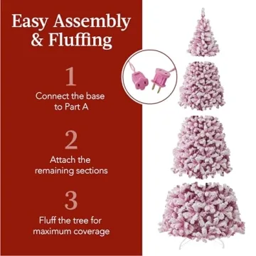 Best Choice Pink Pre-Lit Christmas Tree for Holiday Magic