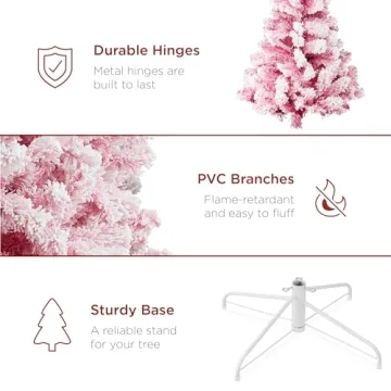 Best Choice Pink Pre-Lit Christmas Tree for Holiday Magic