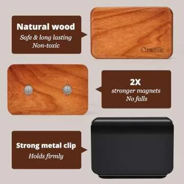 Premium Wood Car Fresheners - Stylish & Refillable Scent