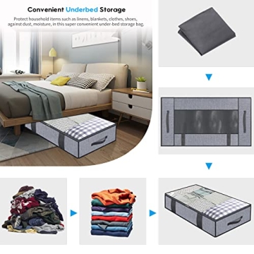 Onlyeasy Foldable Underbed Storage Bags - 2 Pack