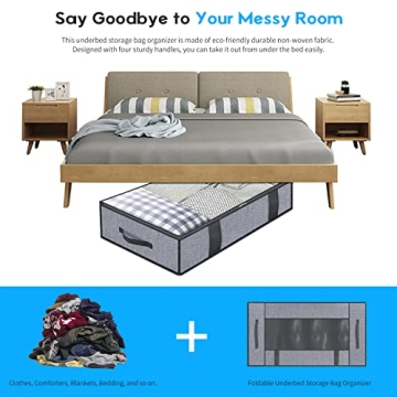 Onlyeasy Foldable Underbed Storage Bags - 2 Pack