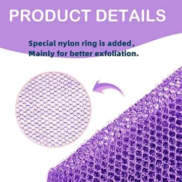 African Net Long Bathing Sponge for Exfoliation
