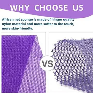 African Net Long Bathing Sponge for Exfoliation
