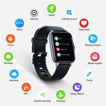 Smart Fitness Tracker with 100 Modes & Health Monitoring