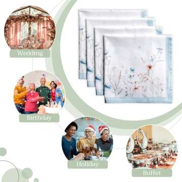 Maison d' Hermine Decorative Cotton Napkin Set of 4