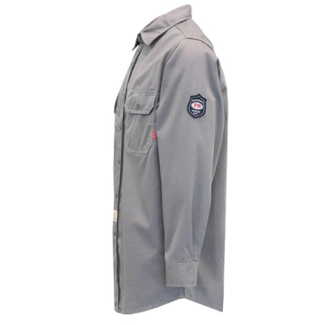 BOCOMAL Lightweight Flame Resistant Work Shirts for Men