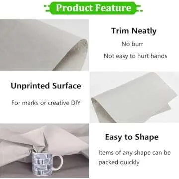 WAUPPY Newsprint Packing Paper - Versatile 50 Sheet Pack