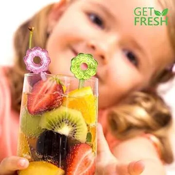 Fun Flower Food Picks for Kids - Safe & Reusable