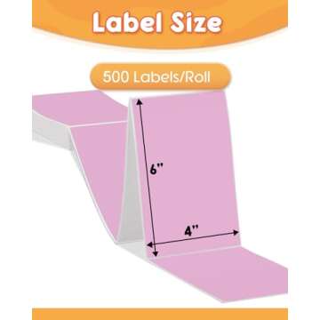 Memoking Package Labels - 4x6 Thermal Shipping Labels
