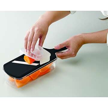 Kyocera Advanced Ceramic Slicer Set with Adjustable Mandoline, Julienne Slicer, and Grater