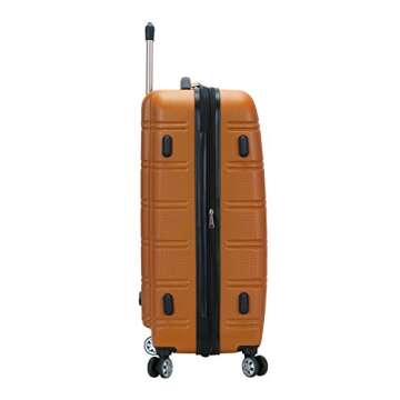 Rockland Melbourne 28" Luggage with Spinner Wheels in Orange