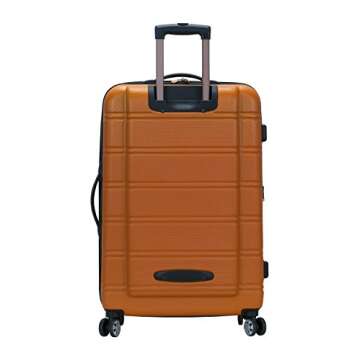 Rockland Melbourne 28" Luggage with Spinner Wheels in Orange