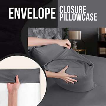 Utopia Bedding Queen Pillow Cases - Pack of 12 - Envelope Closure - Soft Brushed Microfiber Fabric -...