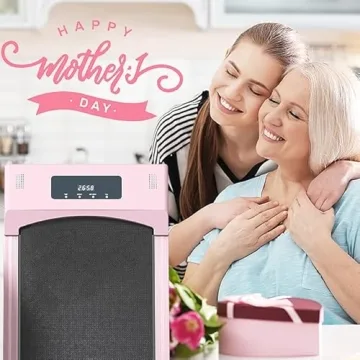 KRISRATE Pink Treadmill Under Desk for Home Office